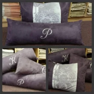 Suede Overside Throw With Emb