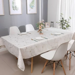 Marble Gold Tablecloth 1307