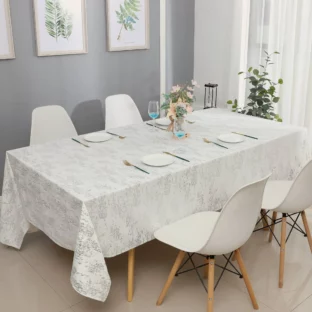 Mosiac Silver Tablecloth 1403