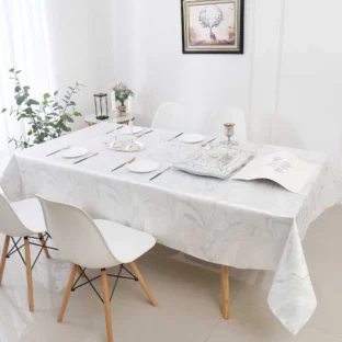 Wave Silver Tablecloth 1328