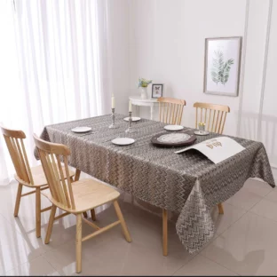 Zig Zag Dark Tablecloth 1340