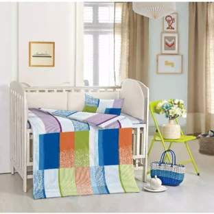 Color Bars Crib Set