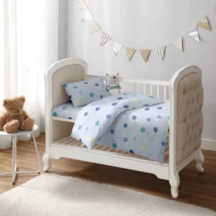 Outer Space Blue Crib Set