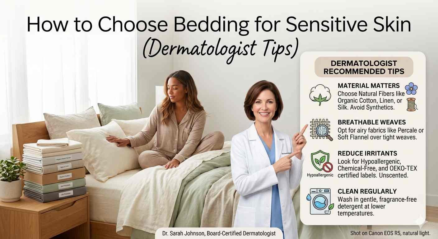 How to choose bed sheet for sensitive skin